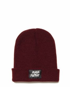 PF Burgundy beanie